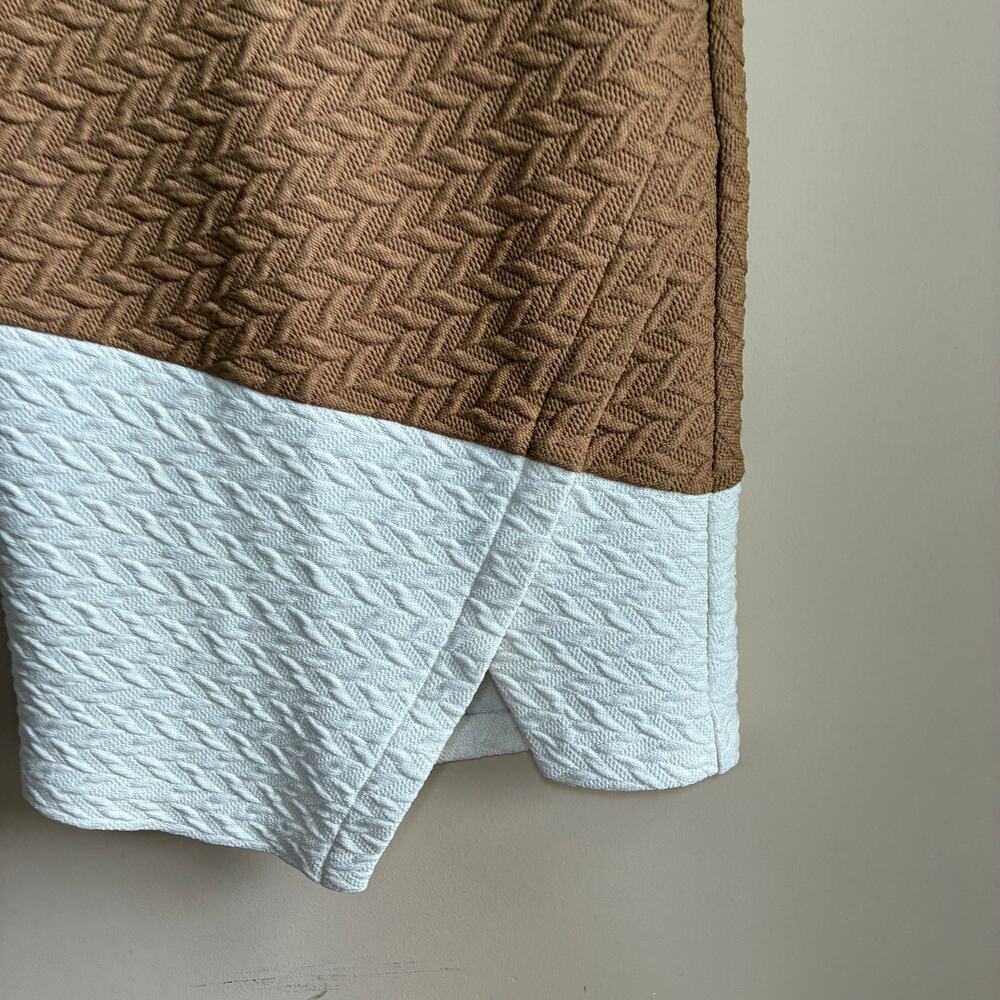 Anthropologie HD in Paris herringbone colorblock pencil skirt women's 6 - Picture 3 of 7